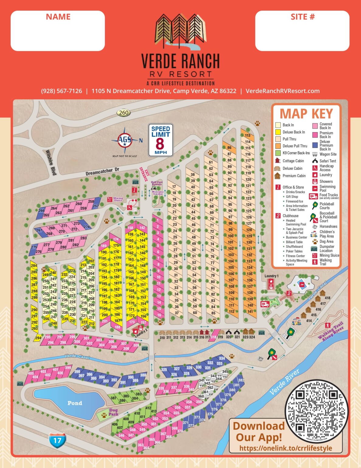 Resort Map | Navigate Our 9 Accommodation Types in AZ